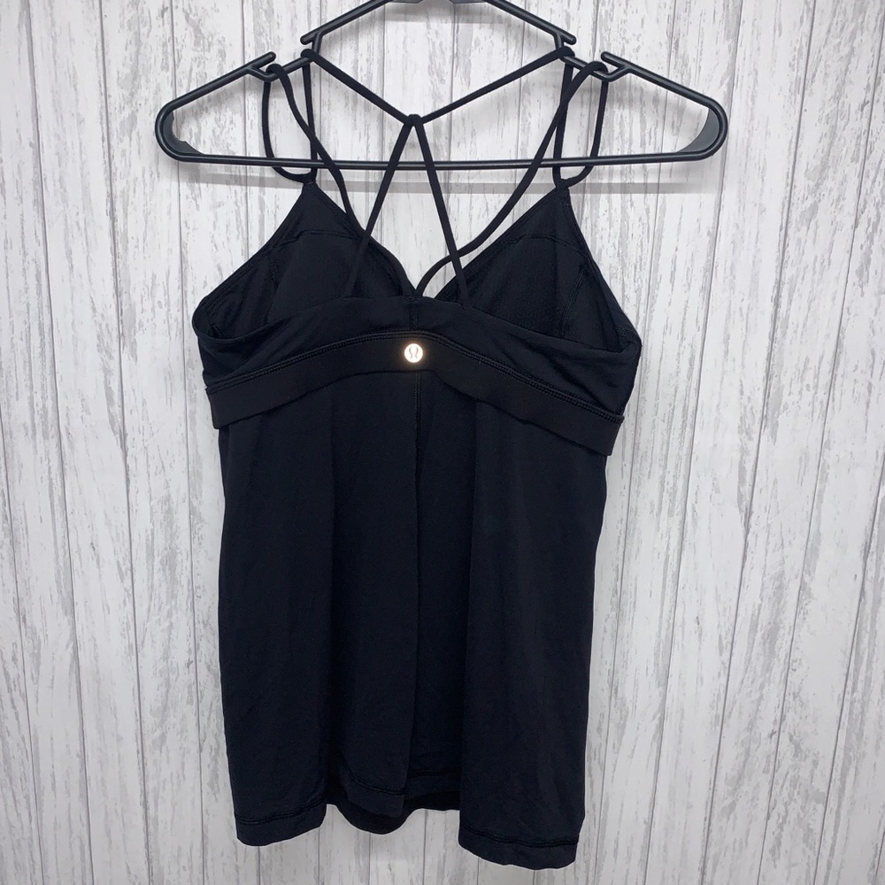 Womens Size 10 Lululemon Black Strappy Tank